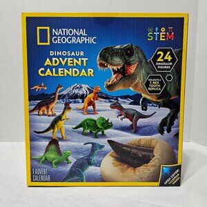 NATIONAL GEOGRAPHIC Dinosaur Advent Calendar, with 24 Dino Activities & Figures